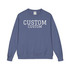 Custom Crewneck Sweatshirt — Vintage Garment-Dyed Comfort
