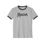 Custom Mascot Ringer T-Shirt — Vintage Script Logo Tee