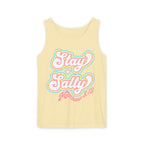 Comfort Colors Stay Salty Tank Top — Retro Pastel Beachy Graphic Matthew 5:13 Tank