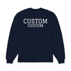 Custom Text Oversized Sweatshirt — Minimal Organic Crewneck