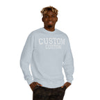 Custom Text Crewneck Sweatshirt — Personalized College-Style Pullover