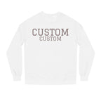 Custom Text Crewneck Sweatshirt — Personalized College-Style Pullover