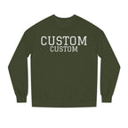 Custom Text Crewneck Sweatshirt — Personalized College-Style Pullover