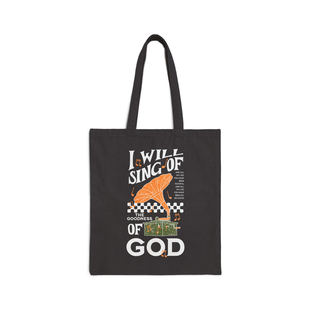 The Goodness of God Canvas Tote - Inspirational Christian Faith Grocery Bag