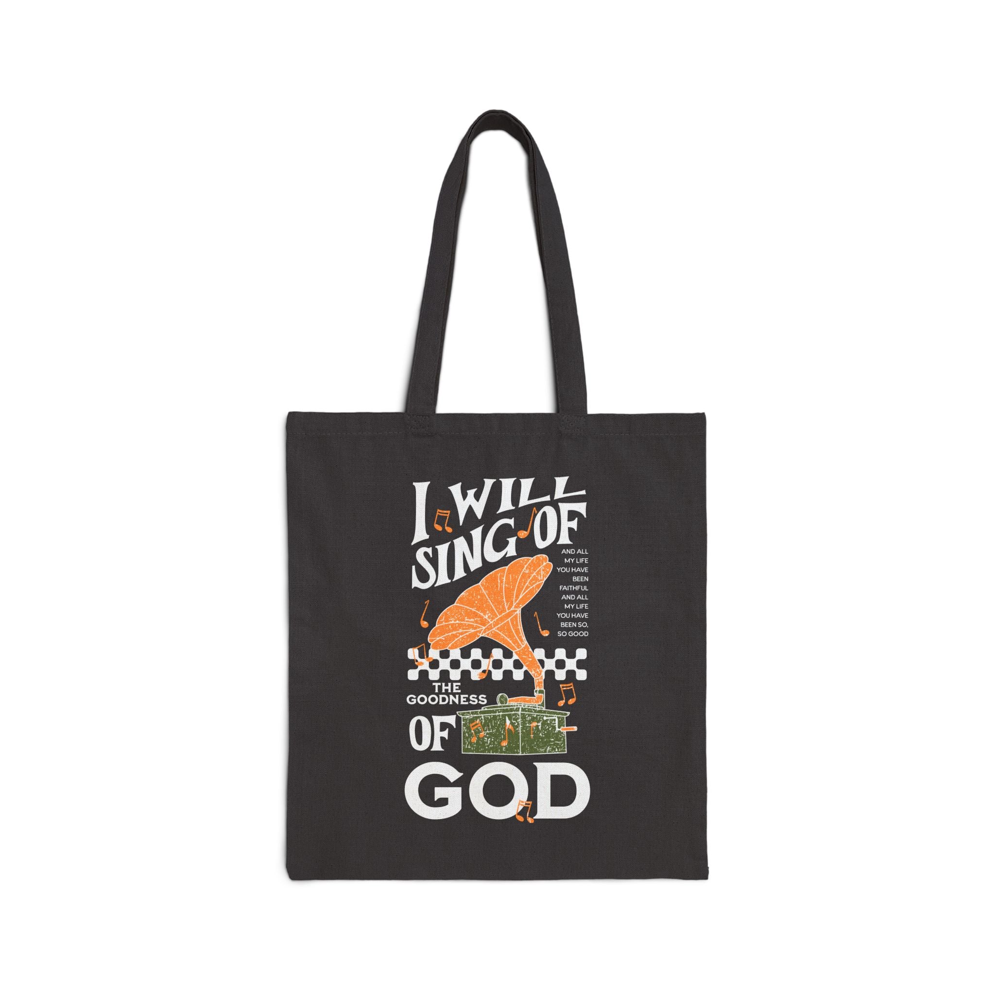 The Goodness of God Canvas Tote - Inspirational Christian Faith Grocery Bag
