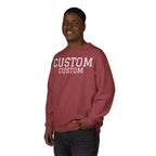 Custom Crewneck Sweatshirt — Vintage Garment-Dyed Comfort