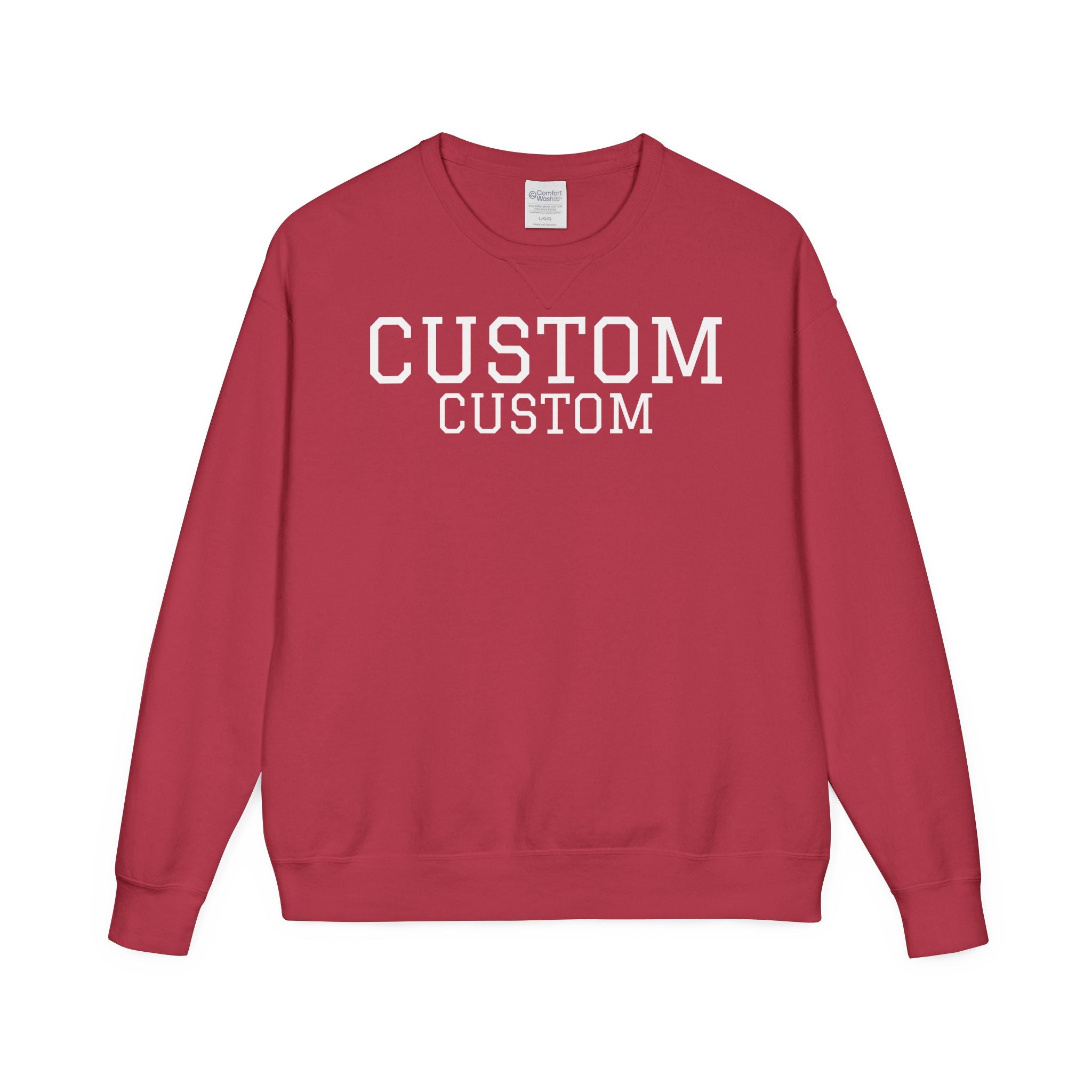 Custom Crewneck Sweatshirt — Vintage Garment-Dyed Comfort