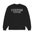 Custom Text Oversized Sweatshirt — Minimal Organic Crewneck