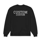 Custom Text Oversized Sweatshirt — Minimal Organic Crewneck