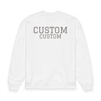 Custom Text Oversized Sweatshirt — Minimal Organic Crewneck