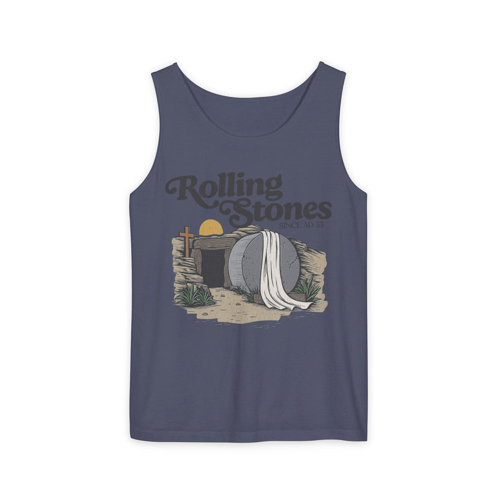 Rolling Stones Oversized Tank Top — Comfort Colors Garment-Dyed