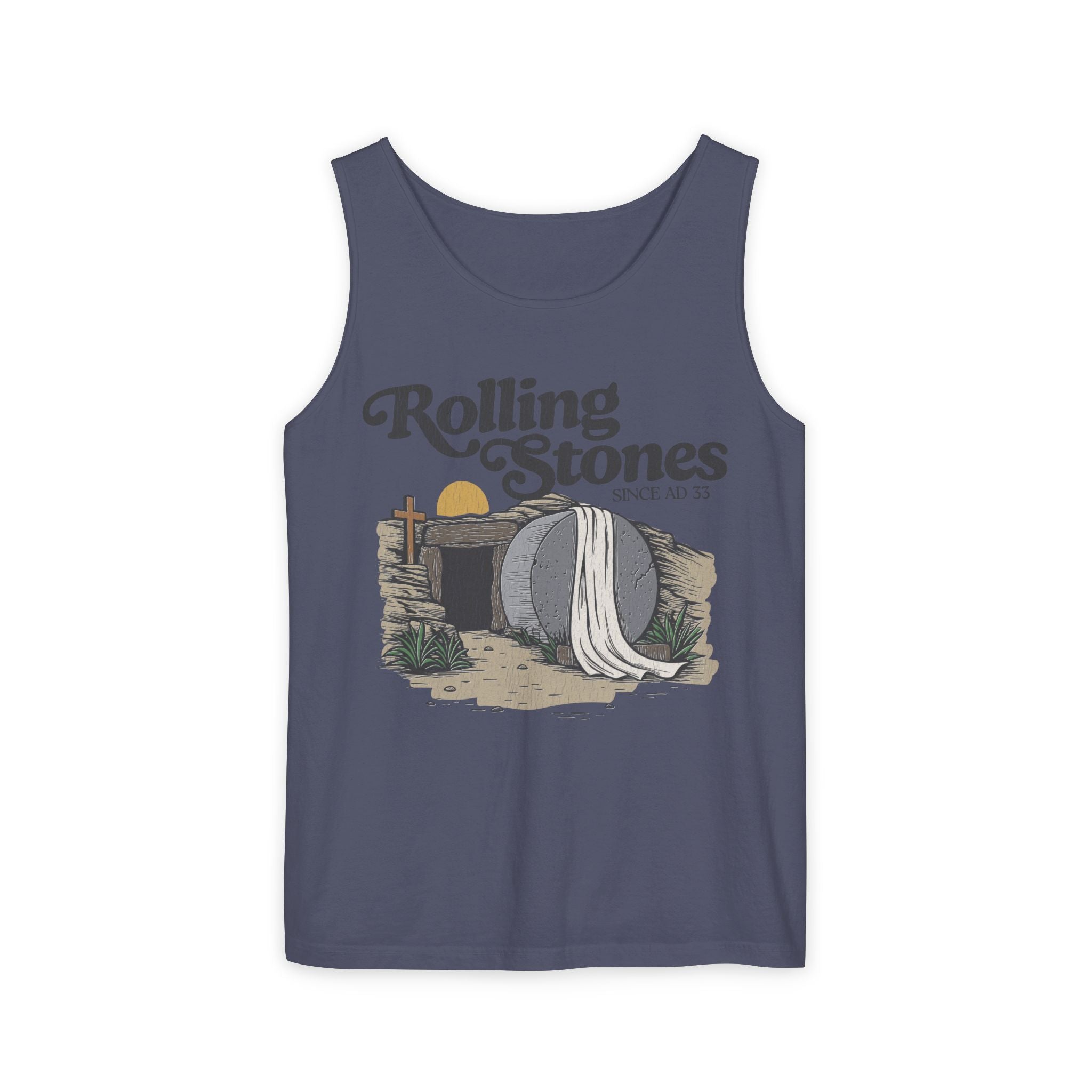 Rolling Stones Oversized Tank Top — Comfort Colors Garment-Dyed