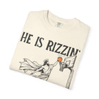 Comfort Colors Oversized T‑Shirt — Christian He Is Rizzin