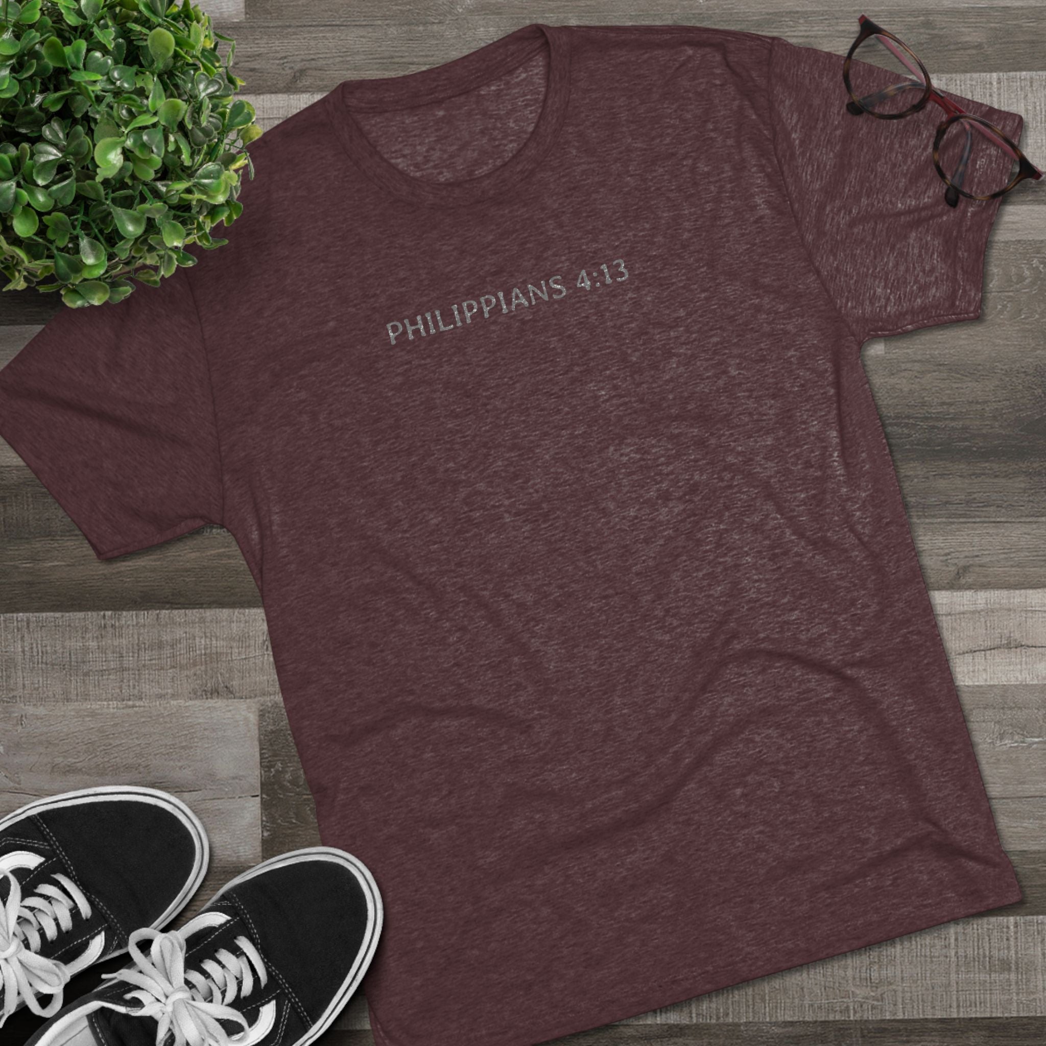 Christian Faith Crew Tee — "I Can Do All Things Through Christ Who Strengthens Me"