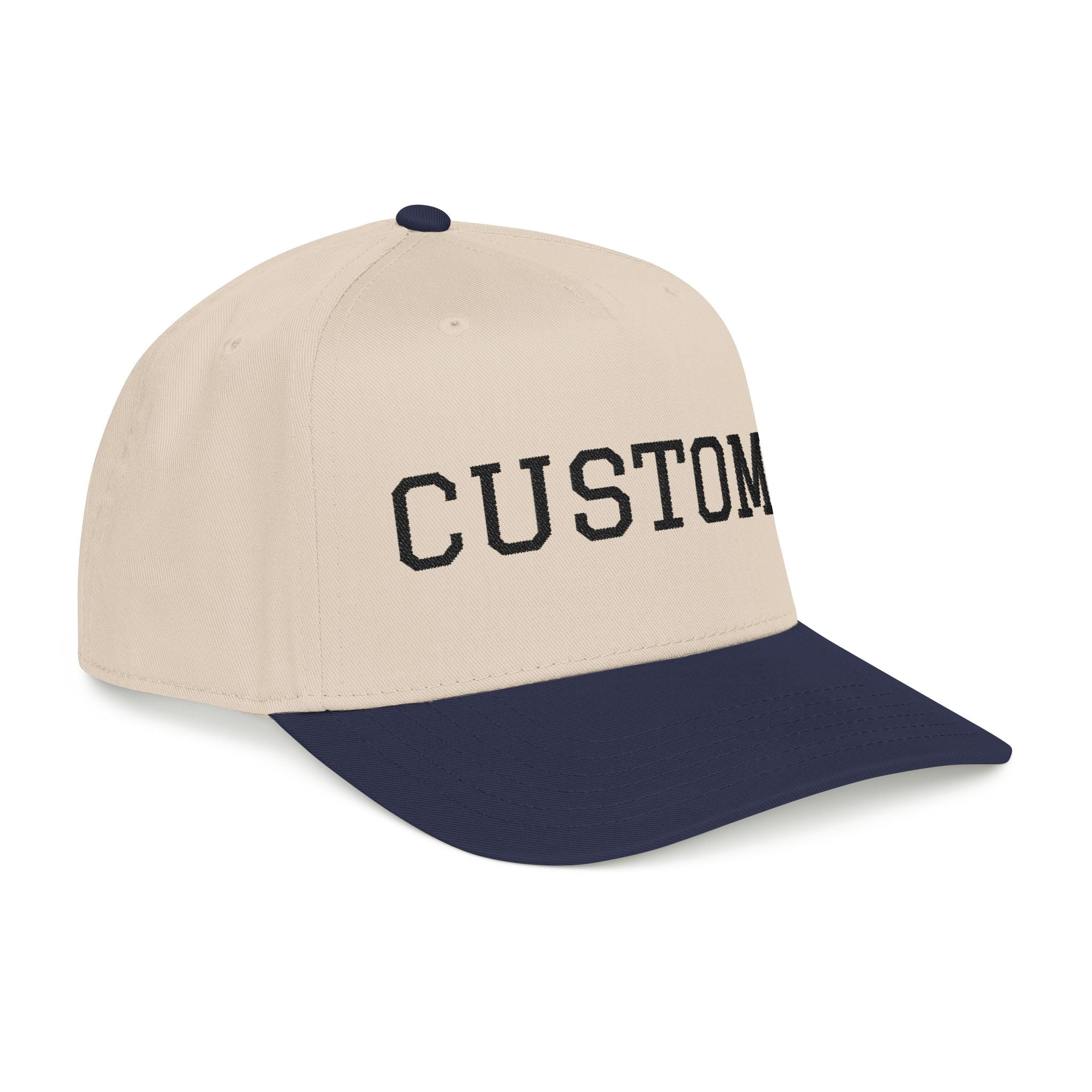 Custom Baseball Cap Two Toned Mid Profile Baseball Cap