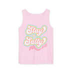 Comfort Colors Stay Salty Tank Top — Retro Pastel Beachy Graphic Matthew 5:13 Tank