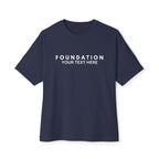 Custom T-Shirt - CUSTOM Foundation Minimalist Tee — Customizable "Your Text Here" Boxy T-Shirt