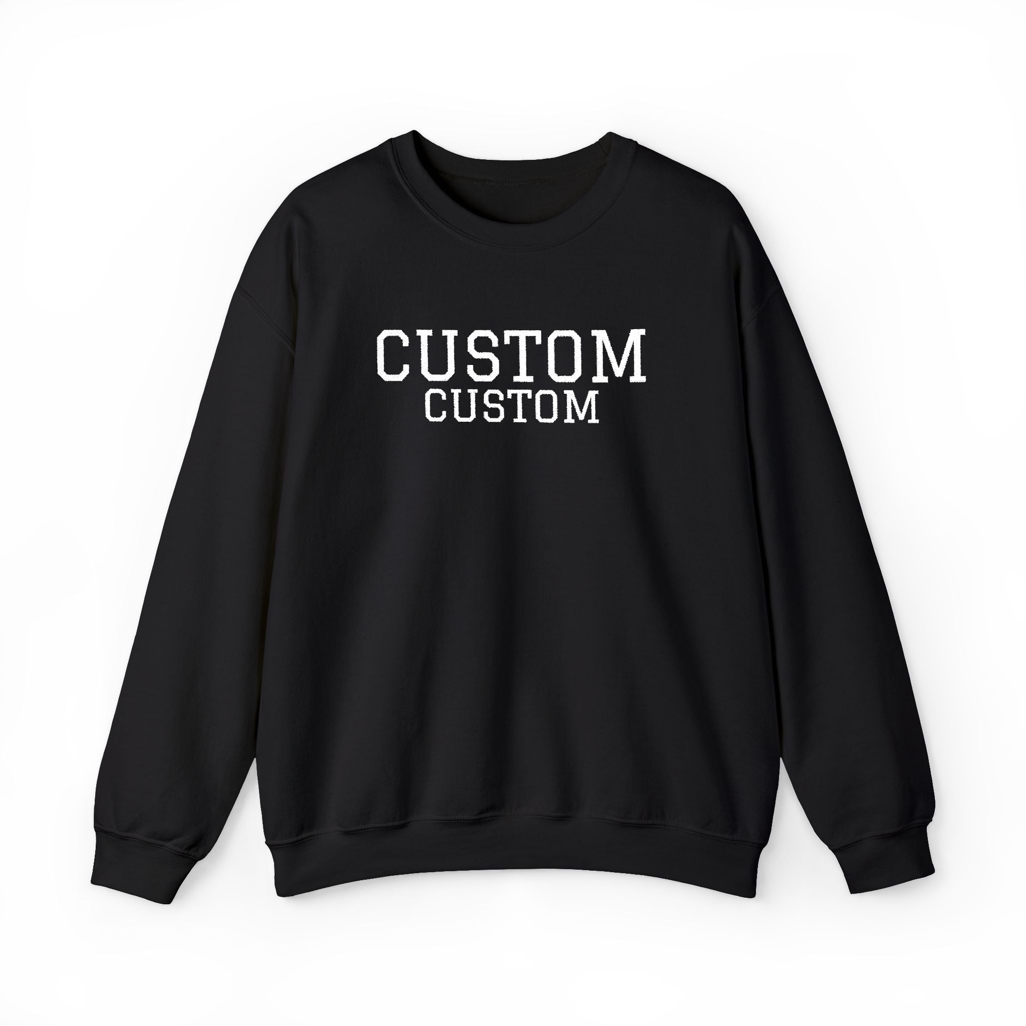 Embroidered Custom Vintage-Style Crewneck Sweatshirt