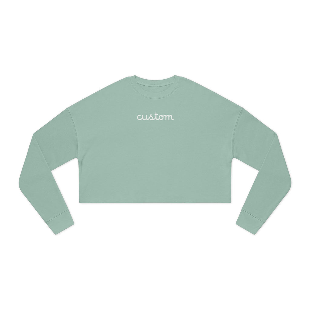 Custom Women's Cropped Sweatshirt - Casual Cozy Crop Top