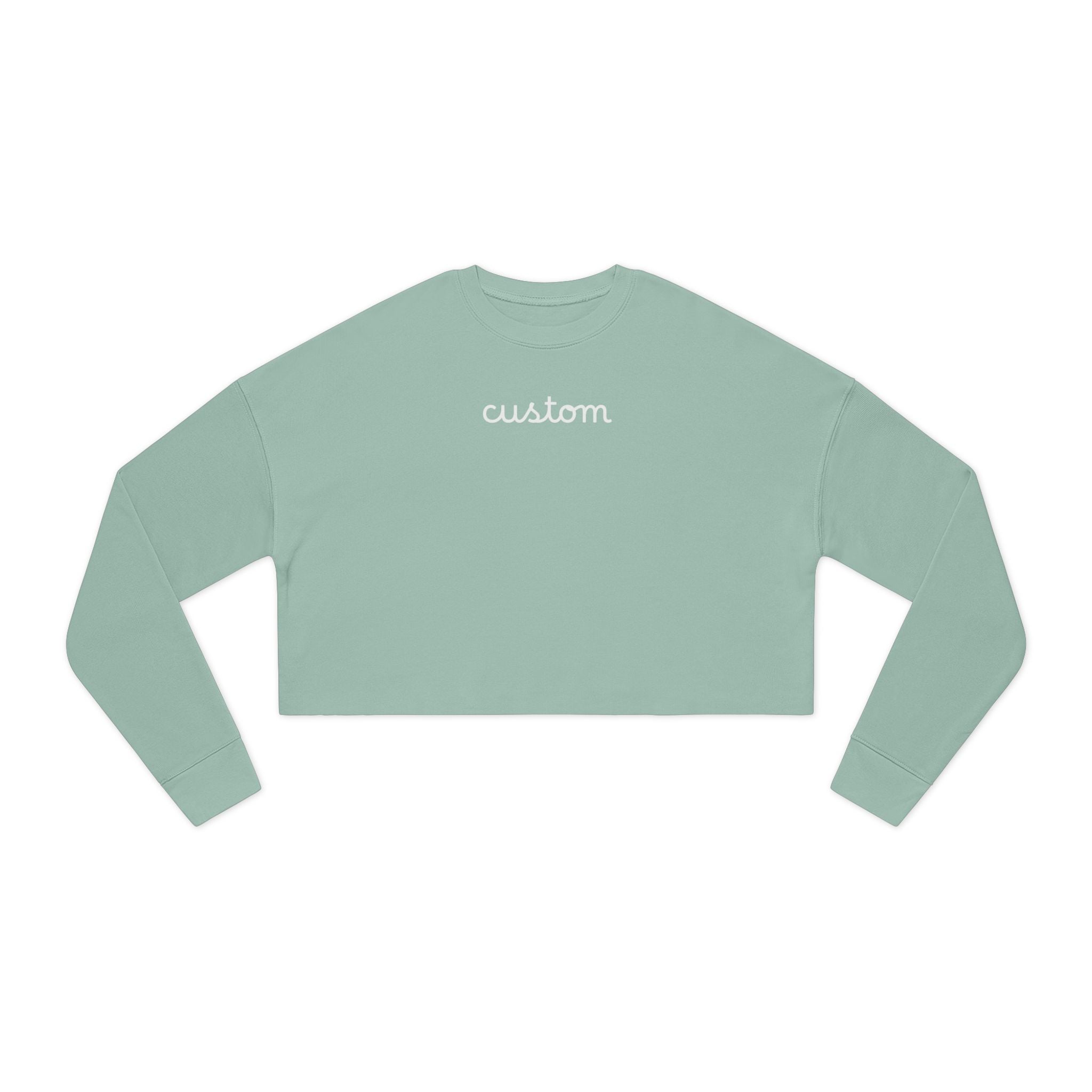 Custom Women's Cropped Sweatshirt - Casual Cozy Crop Top