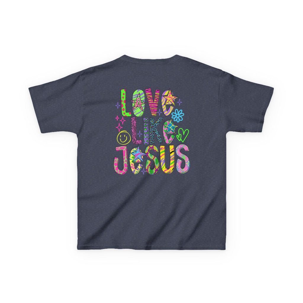 Kids "Love Like Jesus" T-Shirt — Colorful Christian Kids Tee