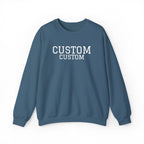 Embroidered Custom Vintage-Style Crewneck Sweatshirt