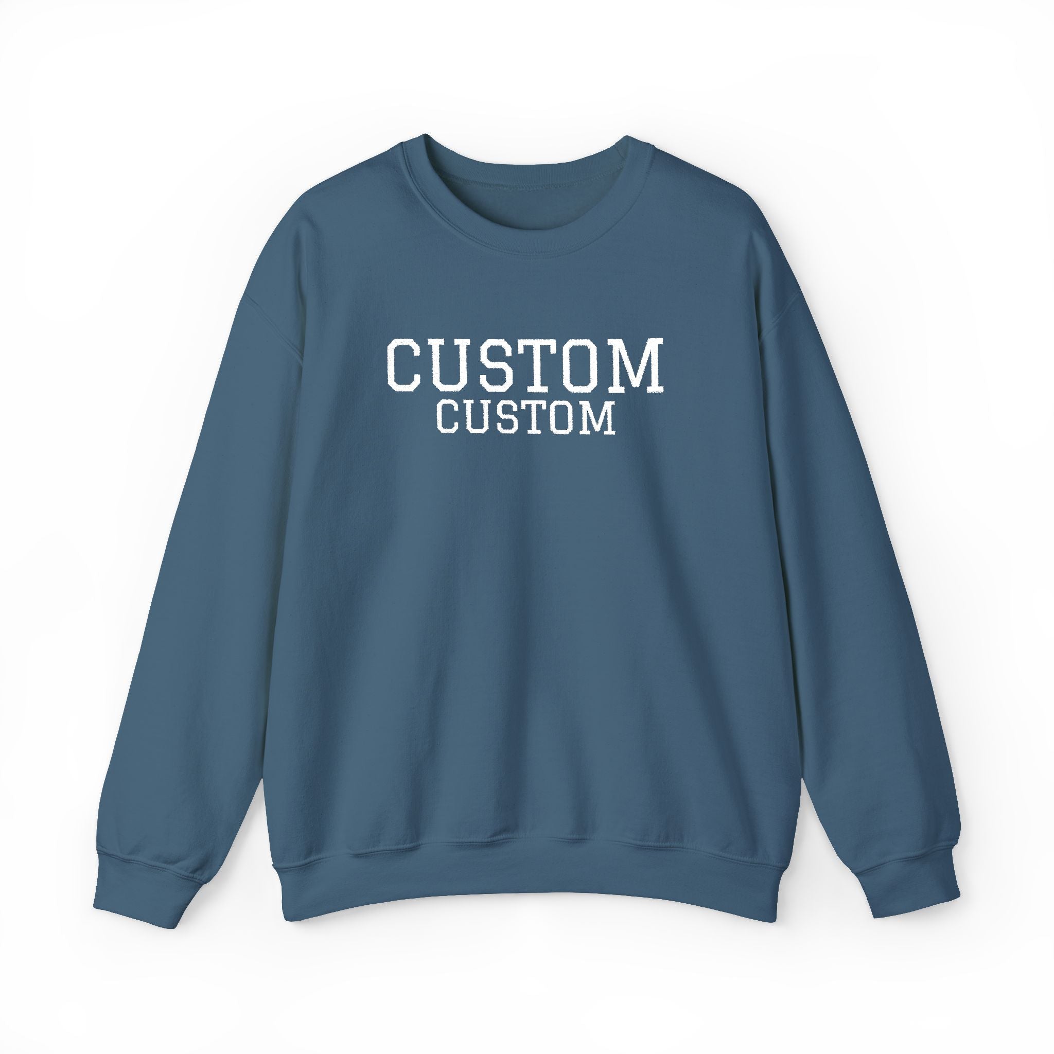 Embroidered Custom Vintage-Style Crewneck Sweatshirt
