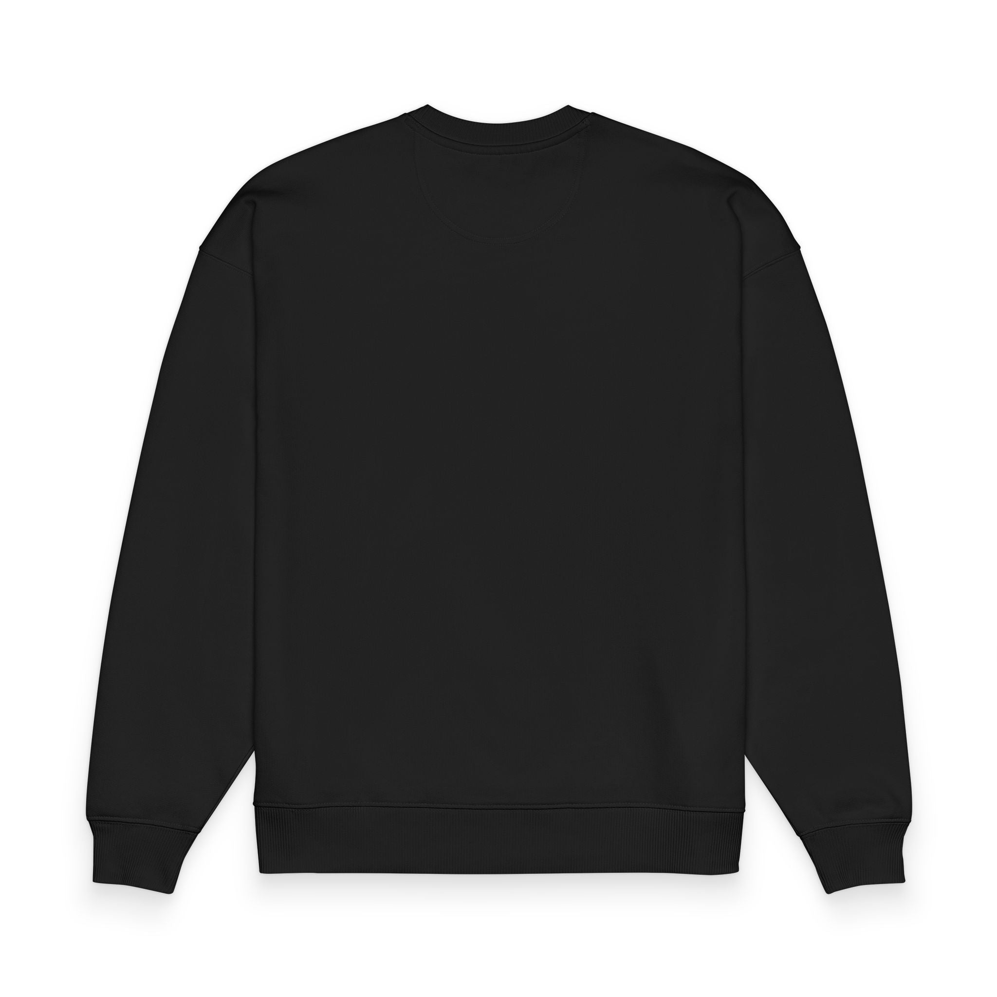 Custom Text Oversized Sweatshirt — Minimal Organic Crewneck