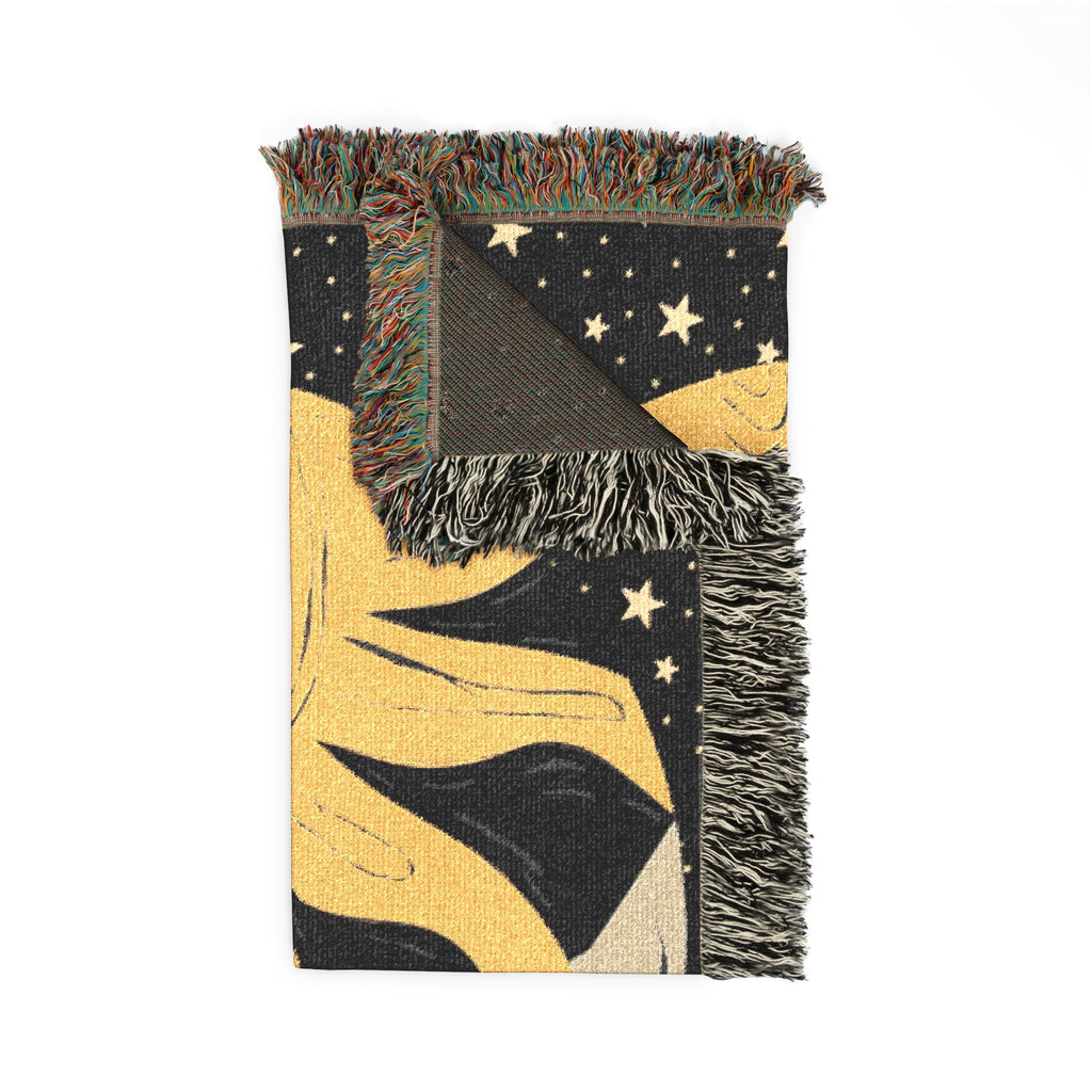 Woven Blanket — Sun and Moon Celestial Throw Blanket