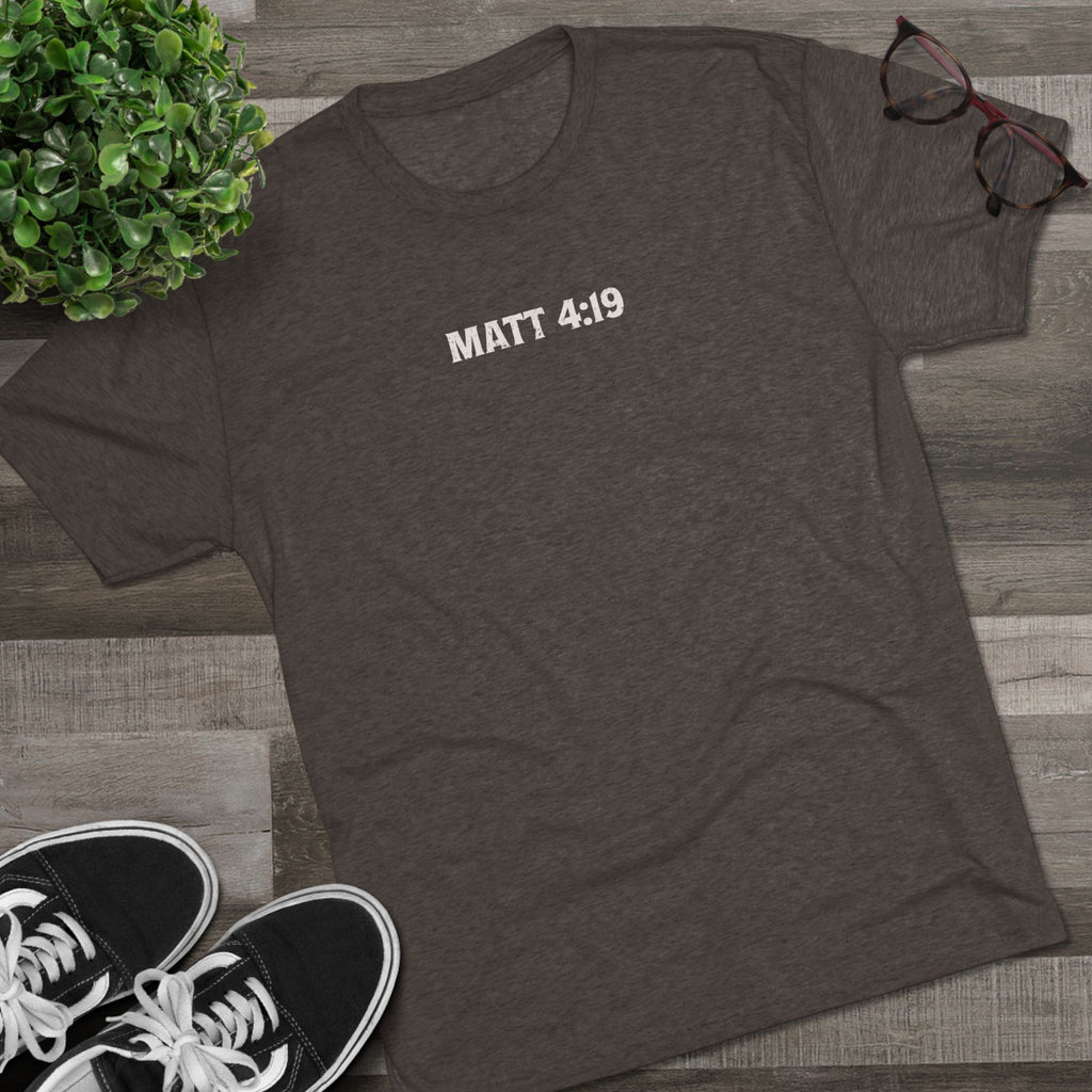 Follow Me and I Will Make You Fishers of Men Butter Soft Christian Tee