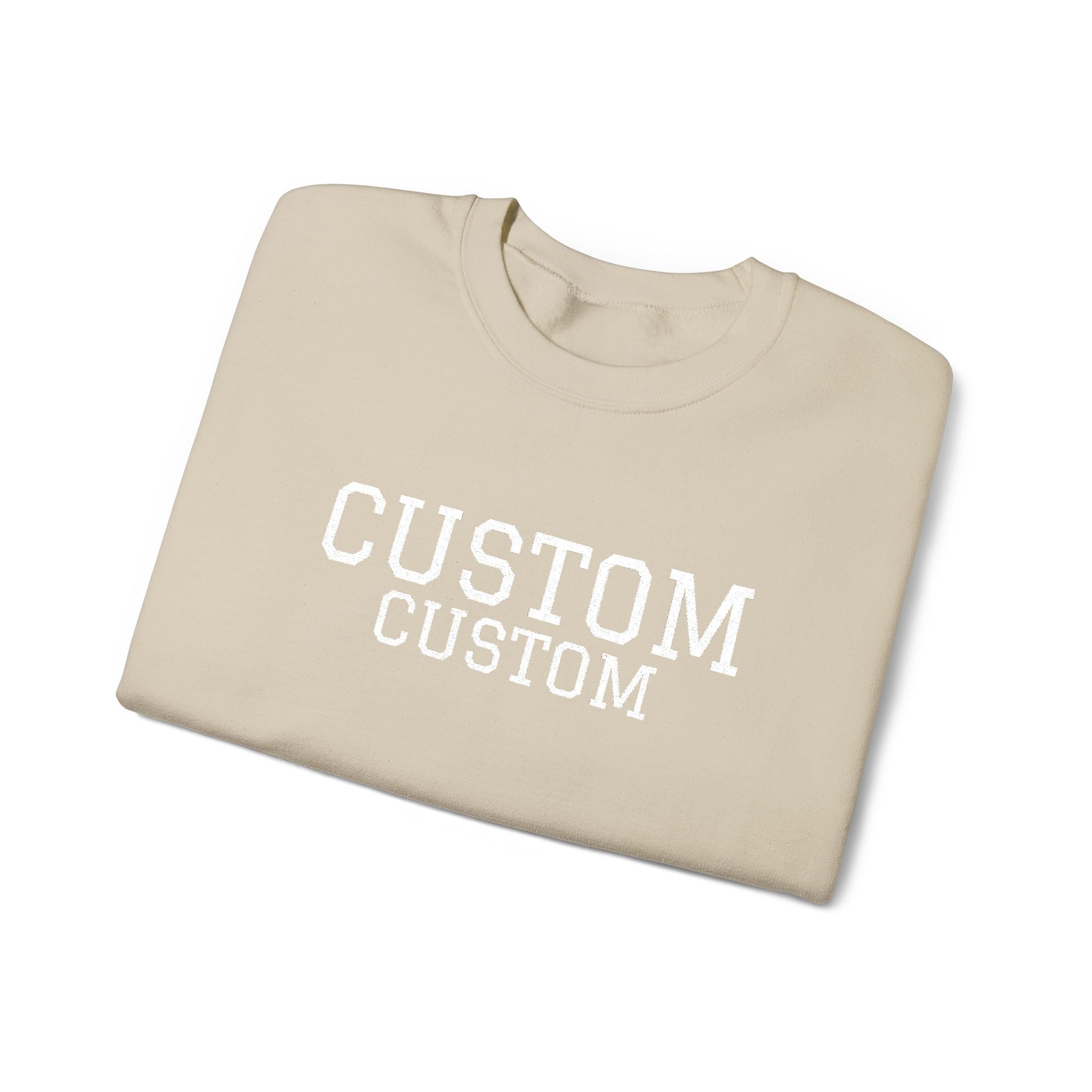 Embroidered Custom Vintage-Style Crewneck Sweatshirt