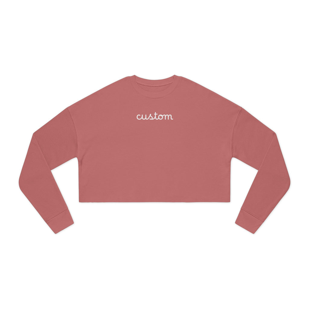 Custom Women's Cropped Sweatshirt - Casual Cozy Crop Top