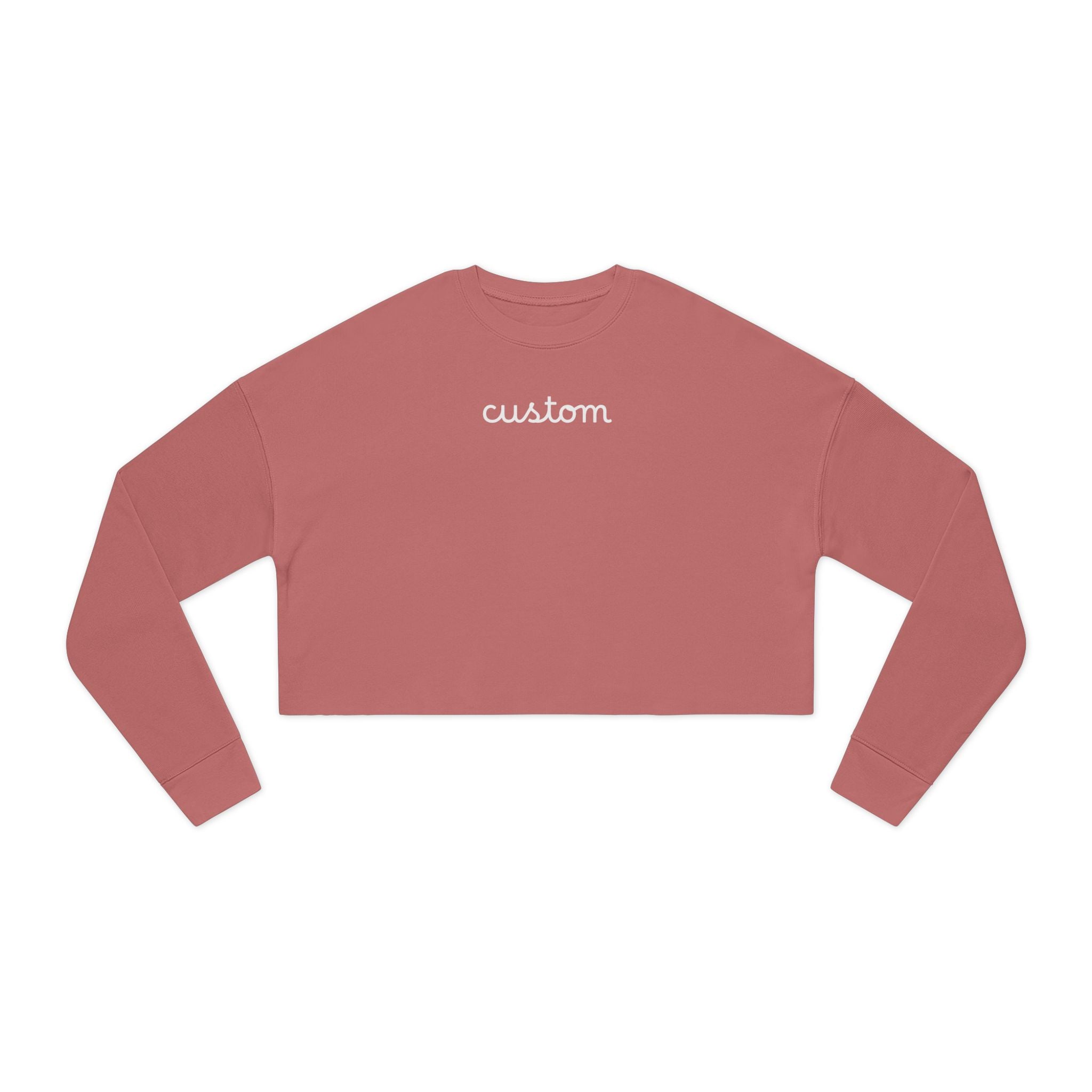 Custom Women's Cropped Sweatshirt - Casual Cozy Crop Top