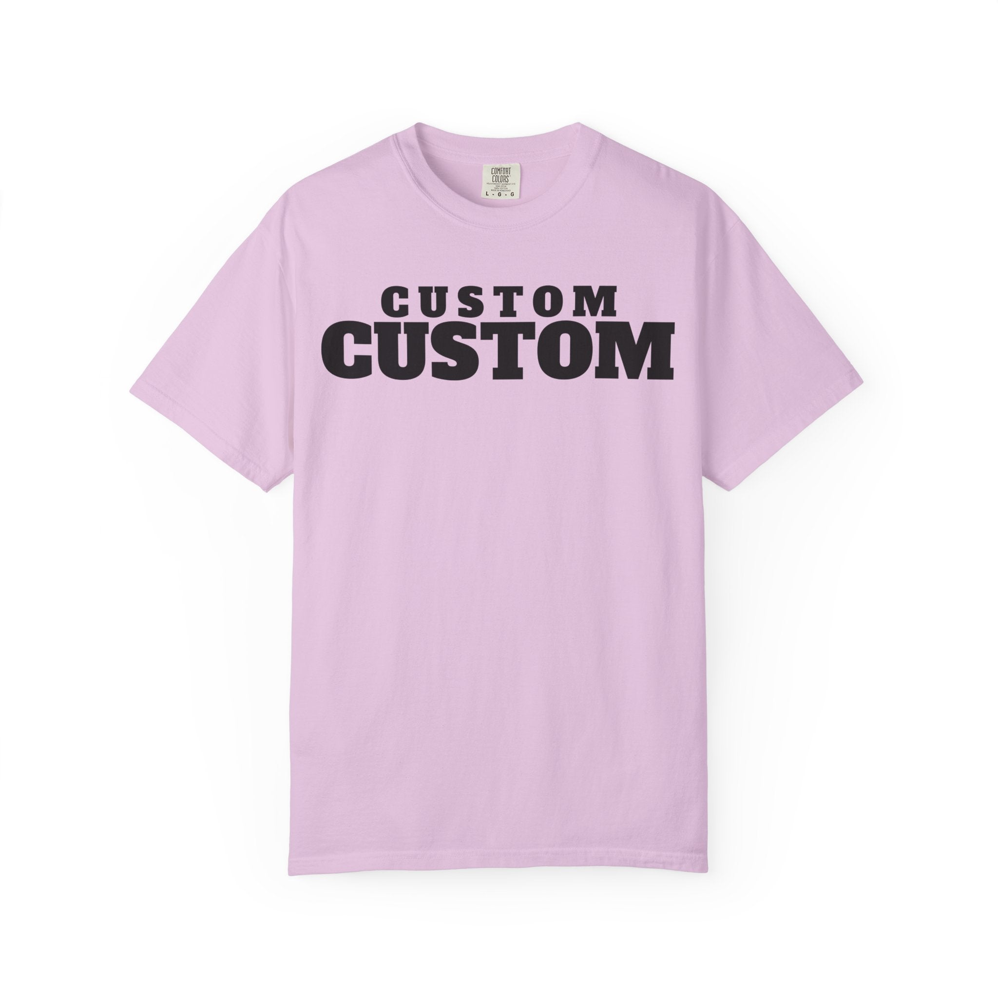 Custom Text T-Shirt — Personalized Bold Logo Tee