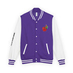 Custom Gift - Letterman Jacket for Teacher — Colorful "Very Hungry Caterpillar" Garden Back Patch