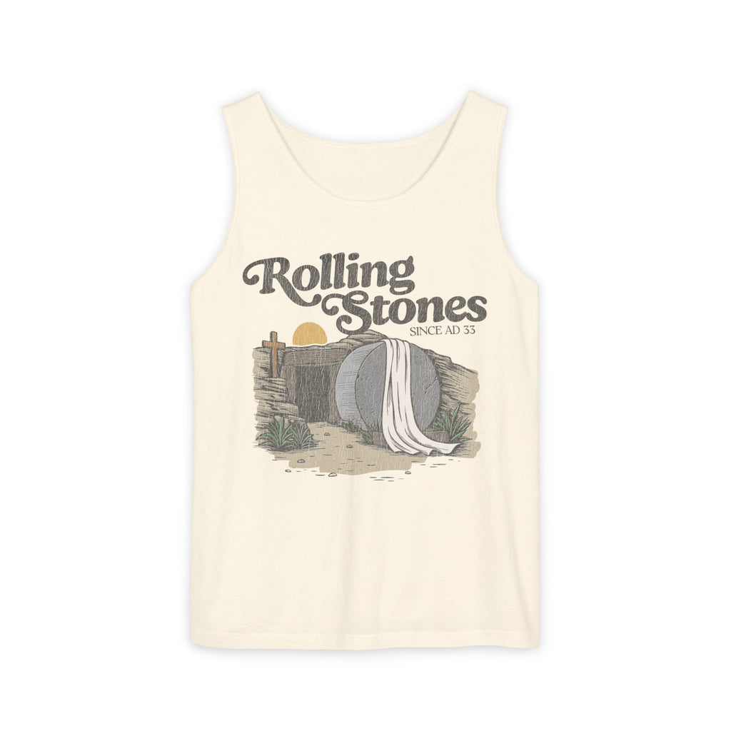 Rolling Stones Oversized Tank Top — Comfort Colors Garment-Dyed