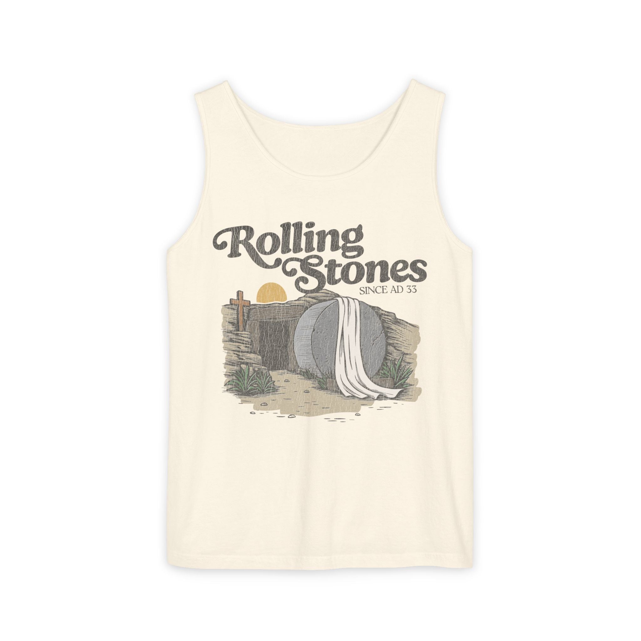 Rolling Stones Oversized Tank Top — Comfort Colors Garment-Dyed