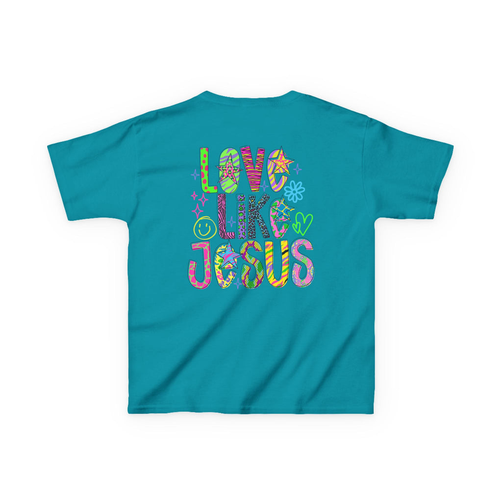 Kids "Love Like Jesus" T-Shirt — Colorful Christian Kids Tee