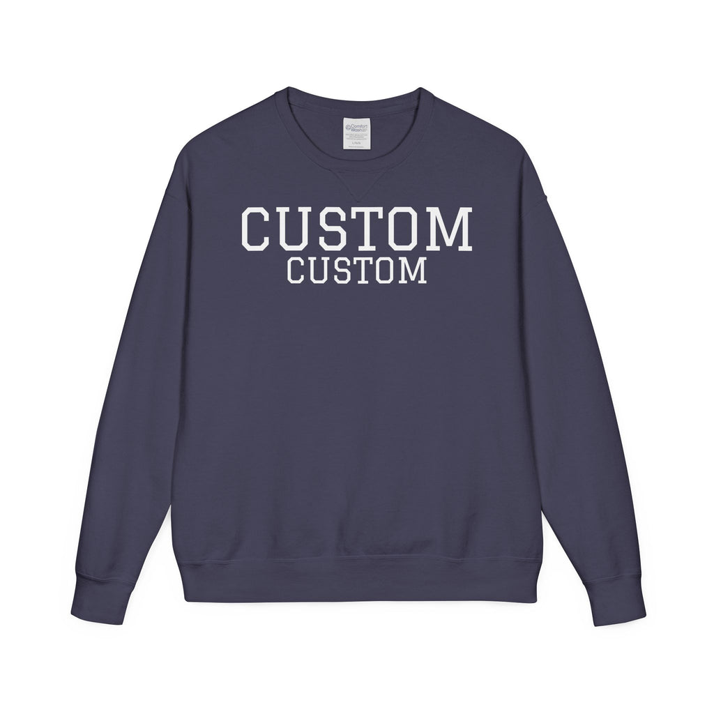 Custom Crewneck Sweatshirt — Vintage Garment-Dyed Comfort
