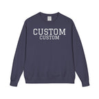 Custom Crewneck Sweatshirt — Vintage Garment-Dyed Comfort