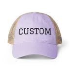 Custom Women's Hat  Washed Mesh-Back Cap Fun Patterns