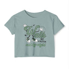 Christian Festival Crop Top — “Where the Lord Guides the Lord Provides” Isaiah 58:11 Graphic