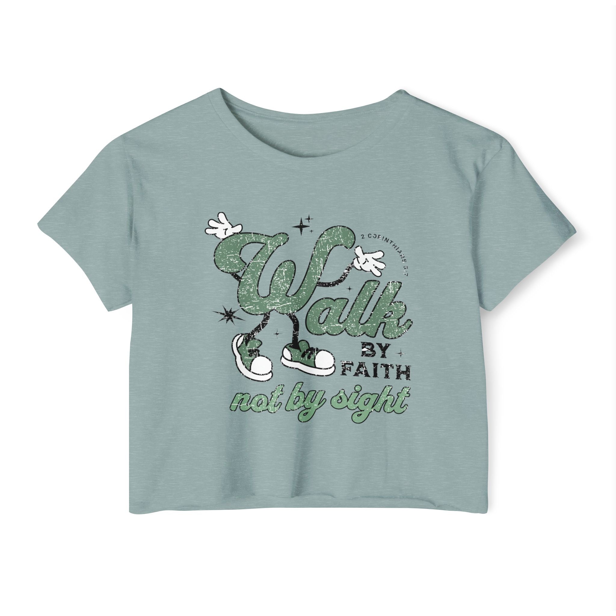 Christian Festival Crop Top — “Where the Lord Guides the Lord Provides” Isaiah 58:11 Graphic