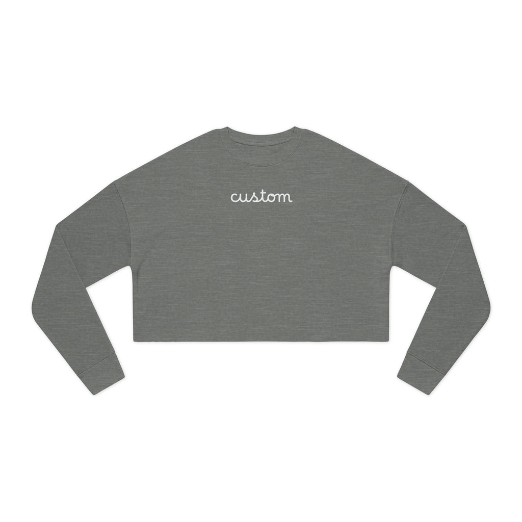 Custom Women's Cropped Sweatshirt - Casual Cozy Crop Top