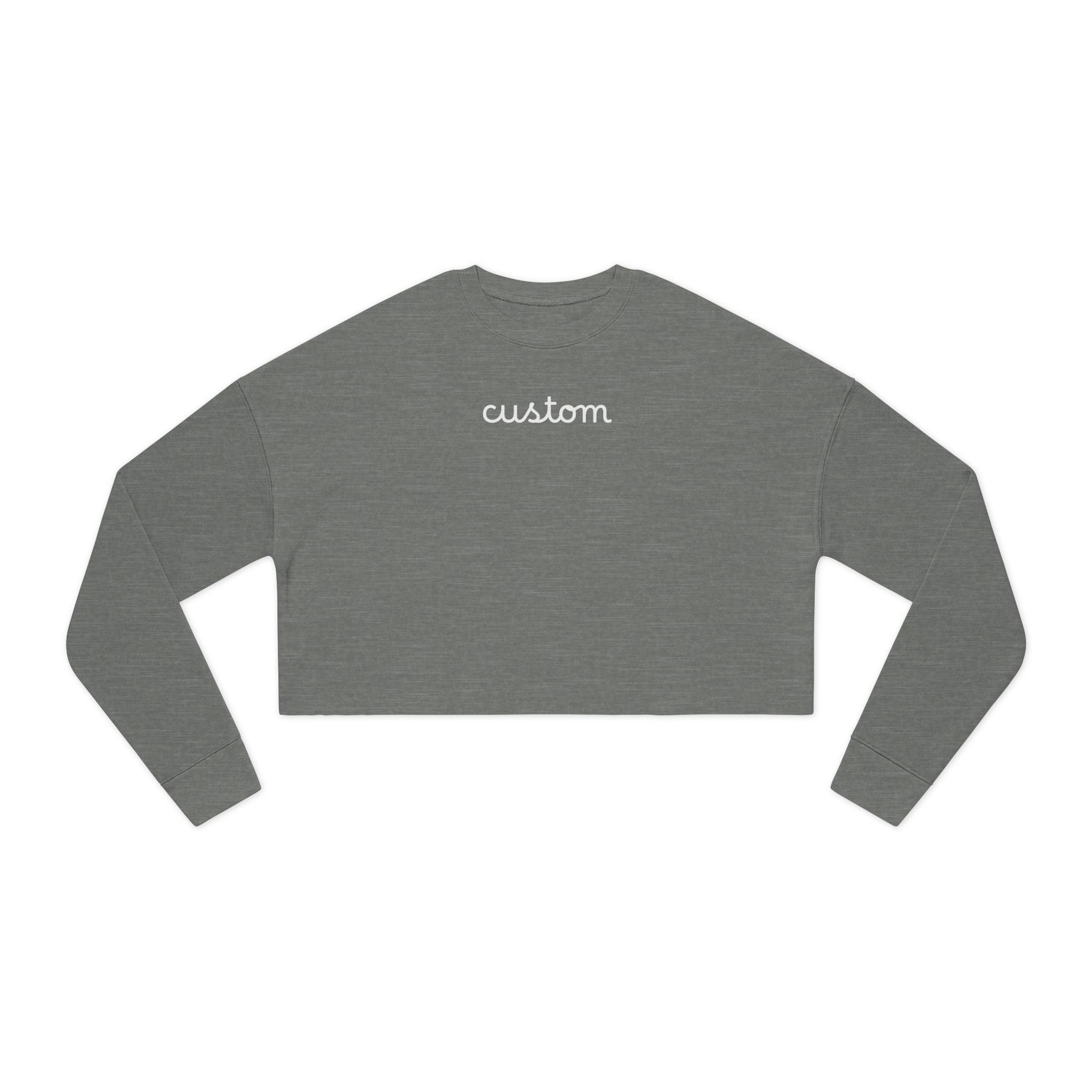 Custom Women's Cropped Sweatshirt - Casual Cozy Crop Top