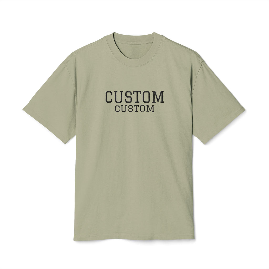 Custom T-Shirt - Custom Vintage-Style Tee — Personalized 'CUSTOM' Text Shirt