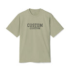 Custom T-Shirt - Custom Vintage-Style Tee — Personalized 'CUSTOM' Text Shirt