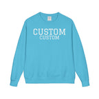 Custom Crewneck Sweatshirt — Vintage Garment-Dyed Comfort