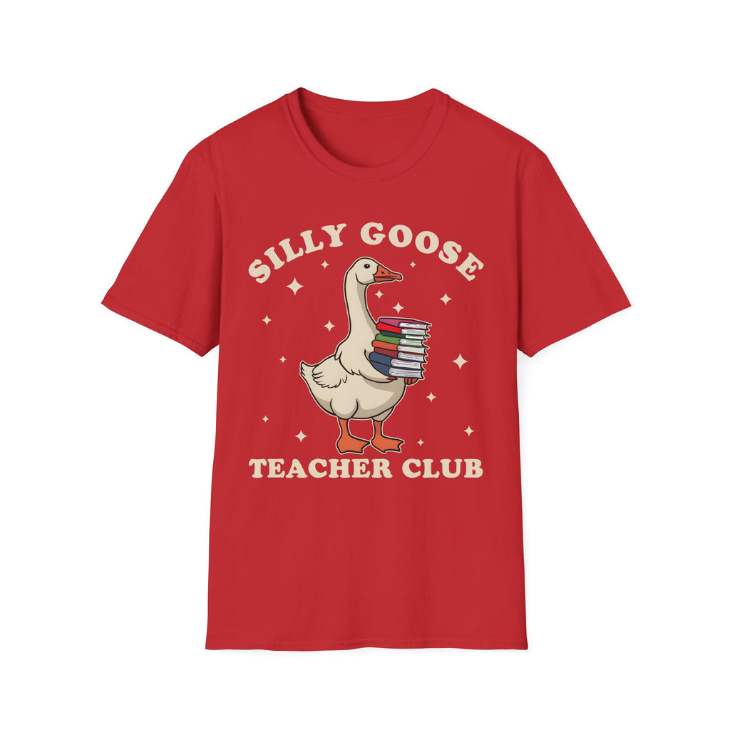 Silly Goose Teacher Club T-Shirt — Cute Teacher Graphic Tee