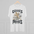 Buttery Soft 'Where the Lord Guides, the Lord Provides' Crew Tee — Western Faith Graphic